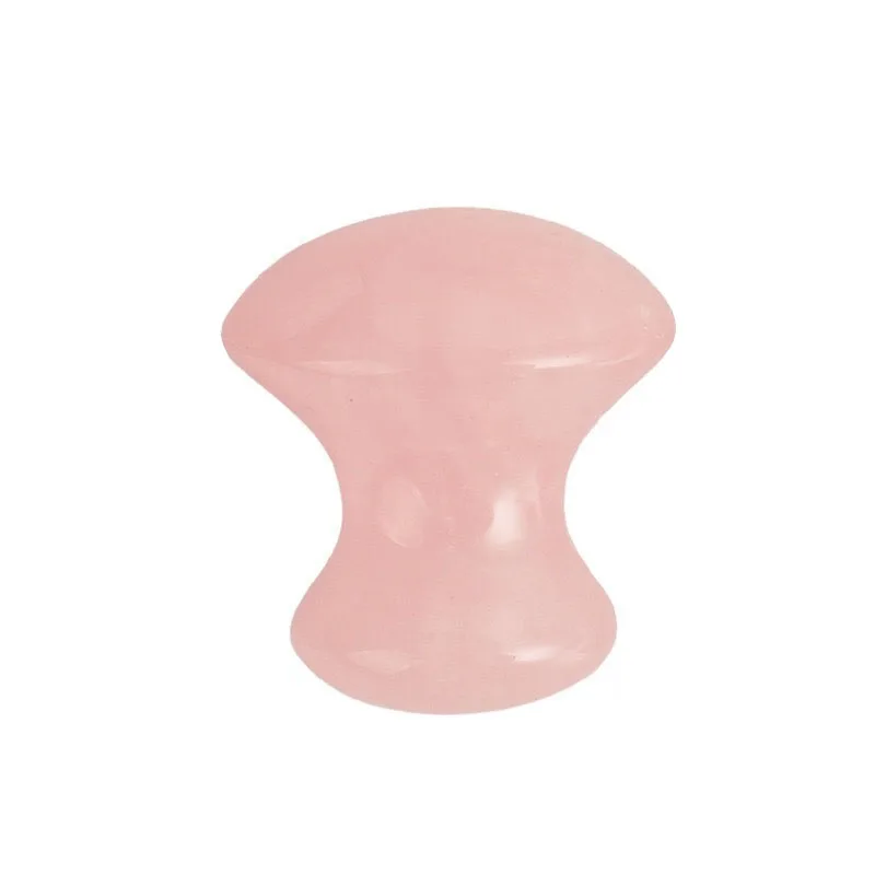 Mushroom Massager 3 шт./компл. натуральный розовый кварц нефритовый ролик настоящий нефрит Gua Sha доска массажер в форме гриба инструмент лифтинга лица Guasha массажный комплект - Цвет: Mushroom Massager