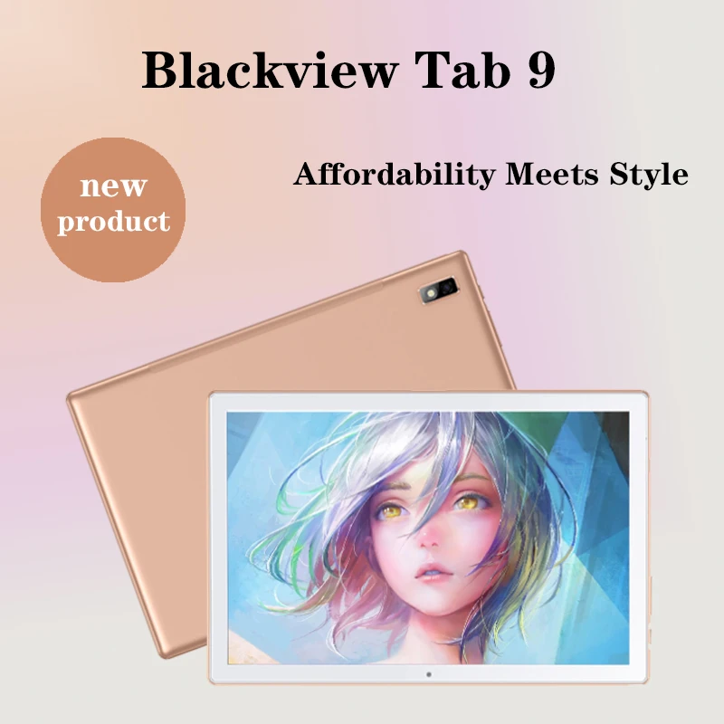 Blackview Tab 9 10.1 Inch 7480mAh Battery Tablet PC Android 10 4GB RAM 64GB ROM 13MP Rear Camera Octa Core WIFI LTE Phone Call