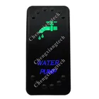 Водяной насос, купив зеленые и пуховой подкладкой синий светодиодный светильник рокер кнопочный переключатель 5 шпильки SPST переключатель включенияOFF 12V 24V для морской катер автомобиля Водонепроницаемый