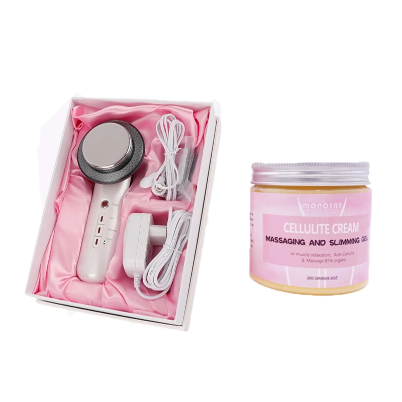

3-IN-1 Cavitation Ultrasound Ultrasonic Body Slimming Massager Lifting Device Fat Burner Weight Loss Machine With Slimming Cream