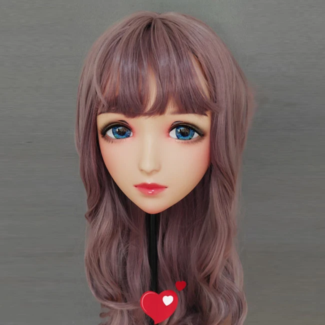 Mo-02) Женская милая девушка Смола половина головы кигуруми BJD глаза кроссдресс в стиле японского аниме маска Лолиты с глазами и париком