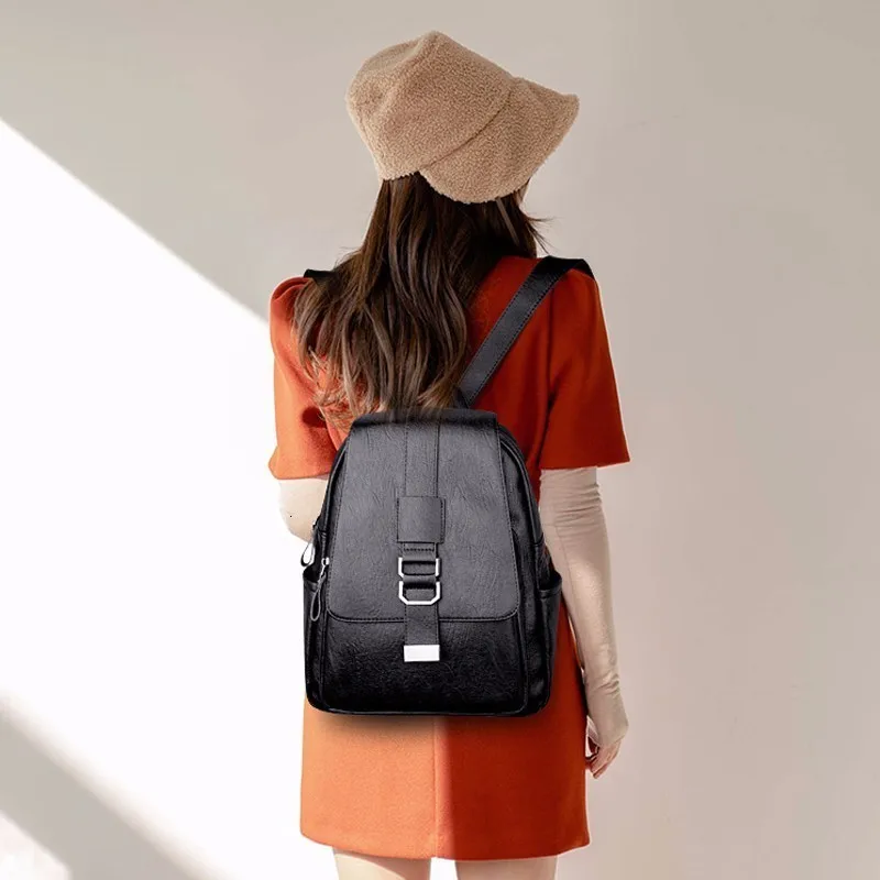 Женские кожаные рюкзаки, высокое качество, Sac A Dos, школьные сумки для девочек, для путешествий, Дамский рюкзак, твердые, большой емкости, рюкзаки для женщин