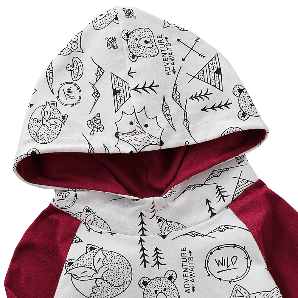 Хит продаж комплект одежды для мальчиков на весну и осень костюмы с принтом