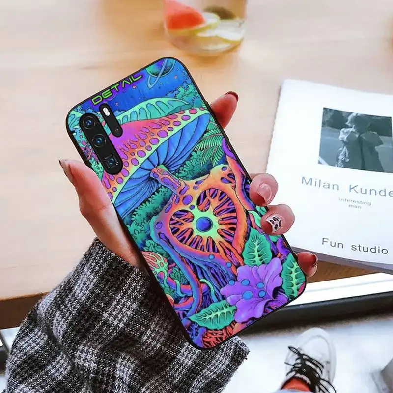 

Weird Trippy Mushroom Psychedelic Art Phone Case For Huawei honor Mate P 9 10 20 30 40 Pro 10i 7 8 a x Lite nova 5t