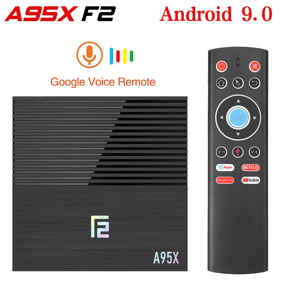 A95X F2 Android 9,0 ТВ приставка Amlogic 4 Гб 64 Гб двойной Wifi USB3.0 1080P H.265 4K 60fps Netflix Youtube медиаплеер A95XF2 4 ГБ 32 ГБ