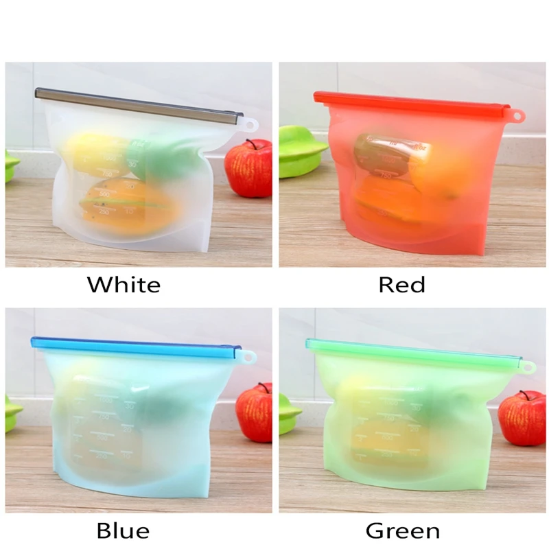 Многоразовые силиконовые пищевые пакеты оберточная пленка для хранения фруктов
