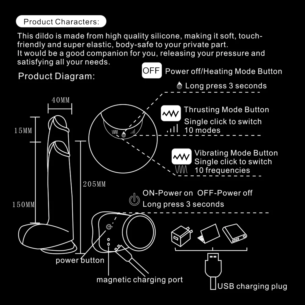 Дистанционный фаллоимитатор вибраторы для женщин огромный член сексуальные