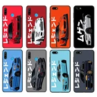 Черный чехол из ТПУ для Huawei Honor 20 Lite, 10, 10i, 20S, 30S, 30, чехол для Honor 7A 5,45, 7s, 7C 5,7, чехол, чехол для спортивного автомобиля JDM в стиле Токио