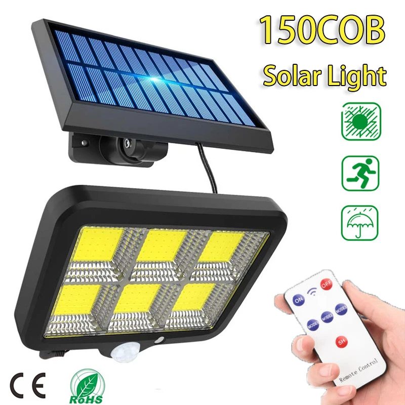 

150 LED Solar Light Outdoor Motion Sensor Waterproof Garden LED Solar Lamp Spotlights For Garden Path Street Led Wall Light