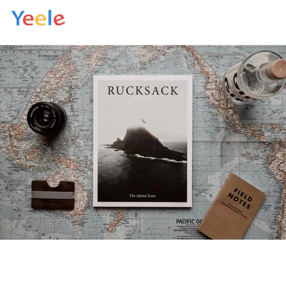 Yeele Настенный декор рюкзак для фотосессии карта приключений фотофоны