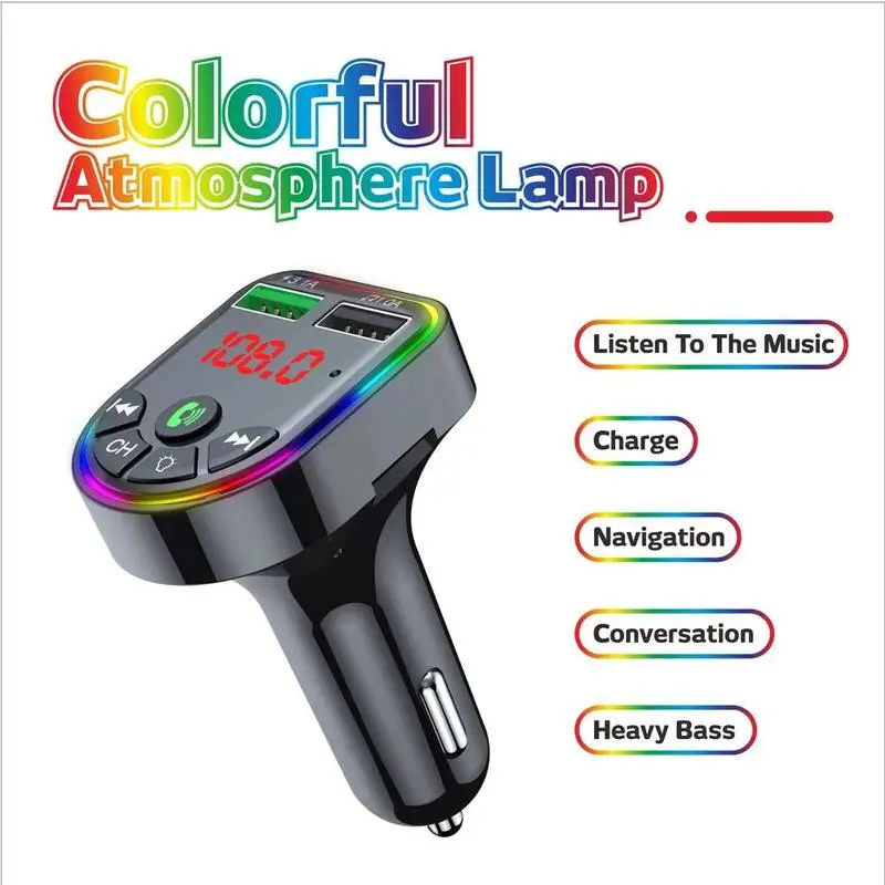 Новый Bluetooth Беспроводной автомобильный набор свободные руки MP3 плеер FM