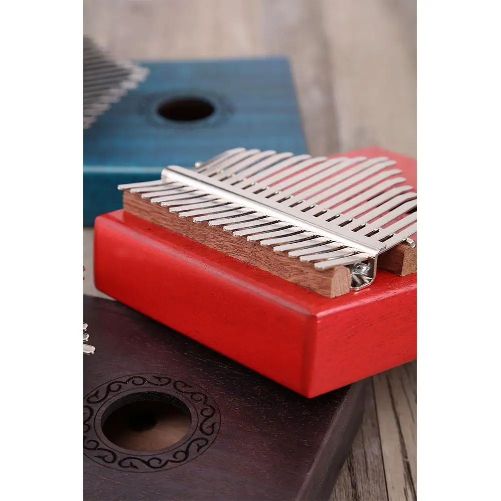 17 клавиш Kalimba большой палец пианино для детей и взрослых музыкальная