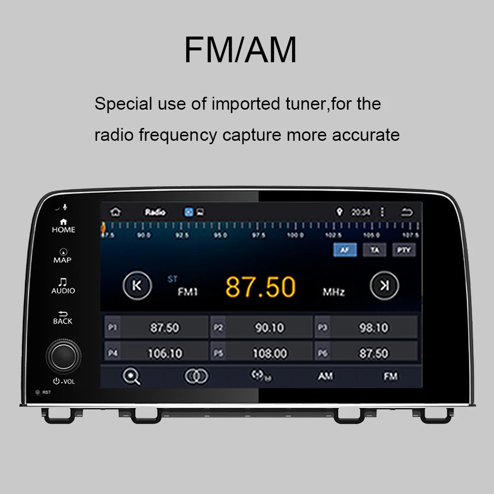 9&quot Car GPS Navigation For HONDA CRV 2017-2022 Android 10.0 IPS Screen Auto Radio Stereo Multimedia DVD Player With BT WIFI RDS |