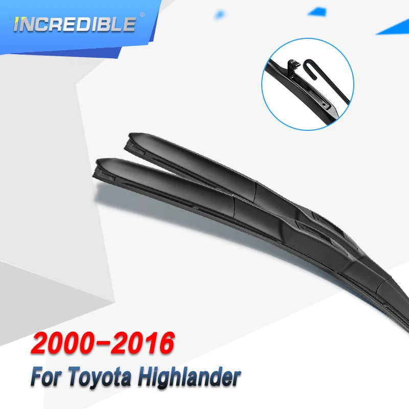 Невероятные гибридные щетки стеклоочистителя для модели Toyota high Lander с 2000 по 2016