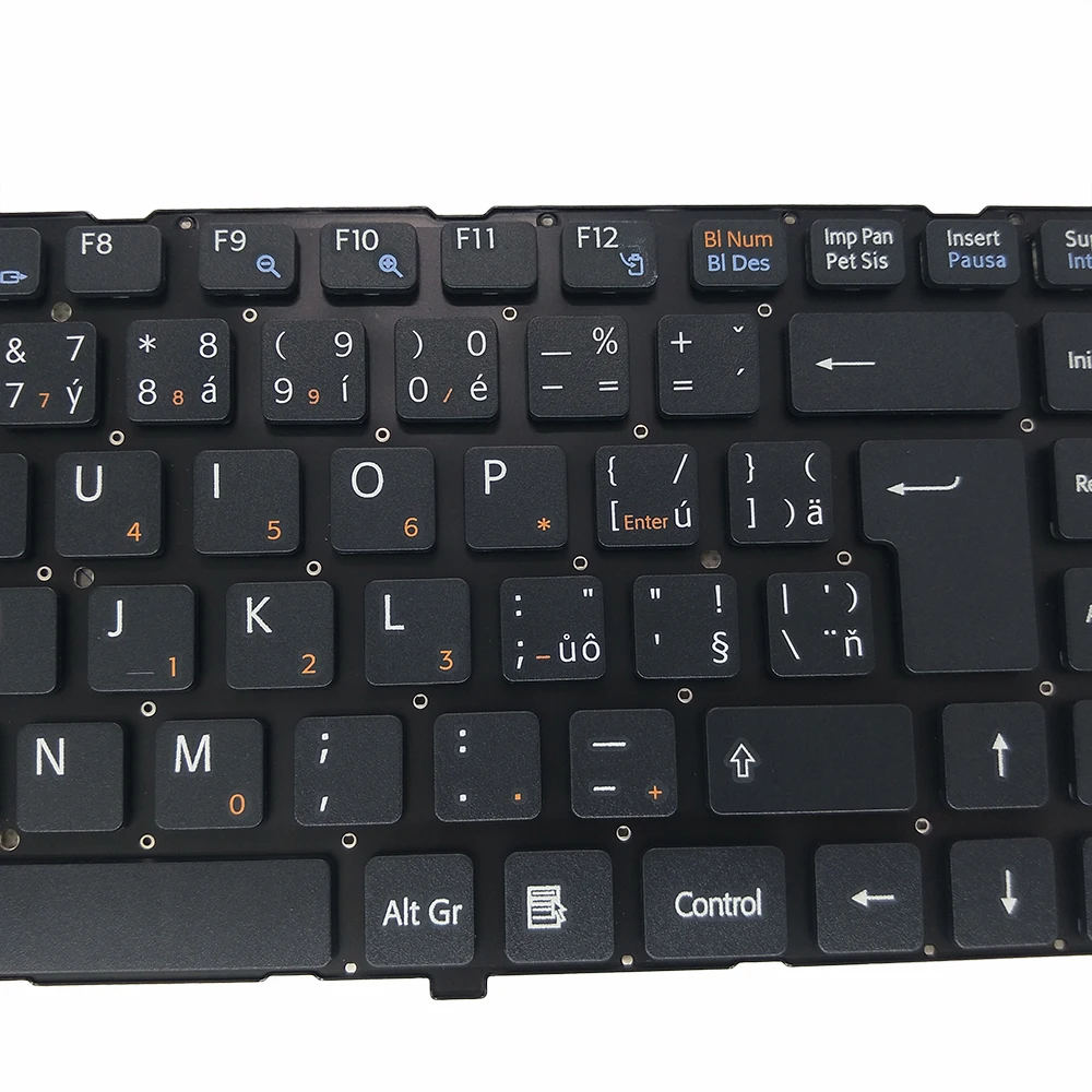 Сменные клавиатуры для Sony VAIO VGN NW VGNNW CZ Чешский CS черный с белой клавиатурой цена