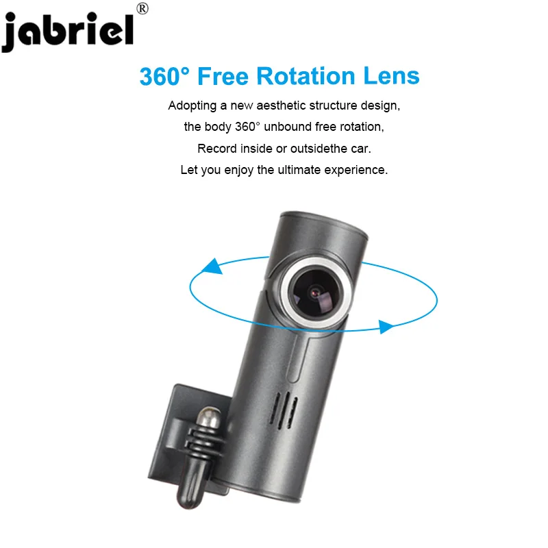Автомобильная камера Jabriel 1080P Автомобильный видеорегистратор с 24 часовым