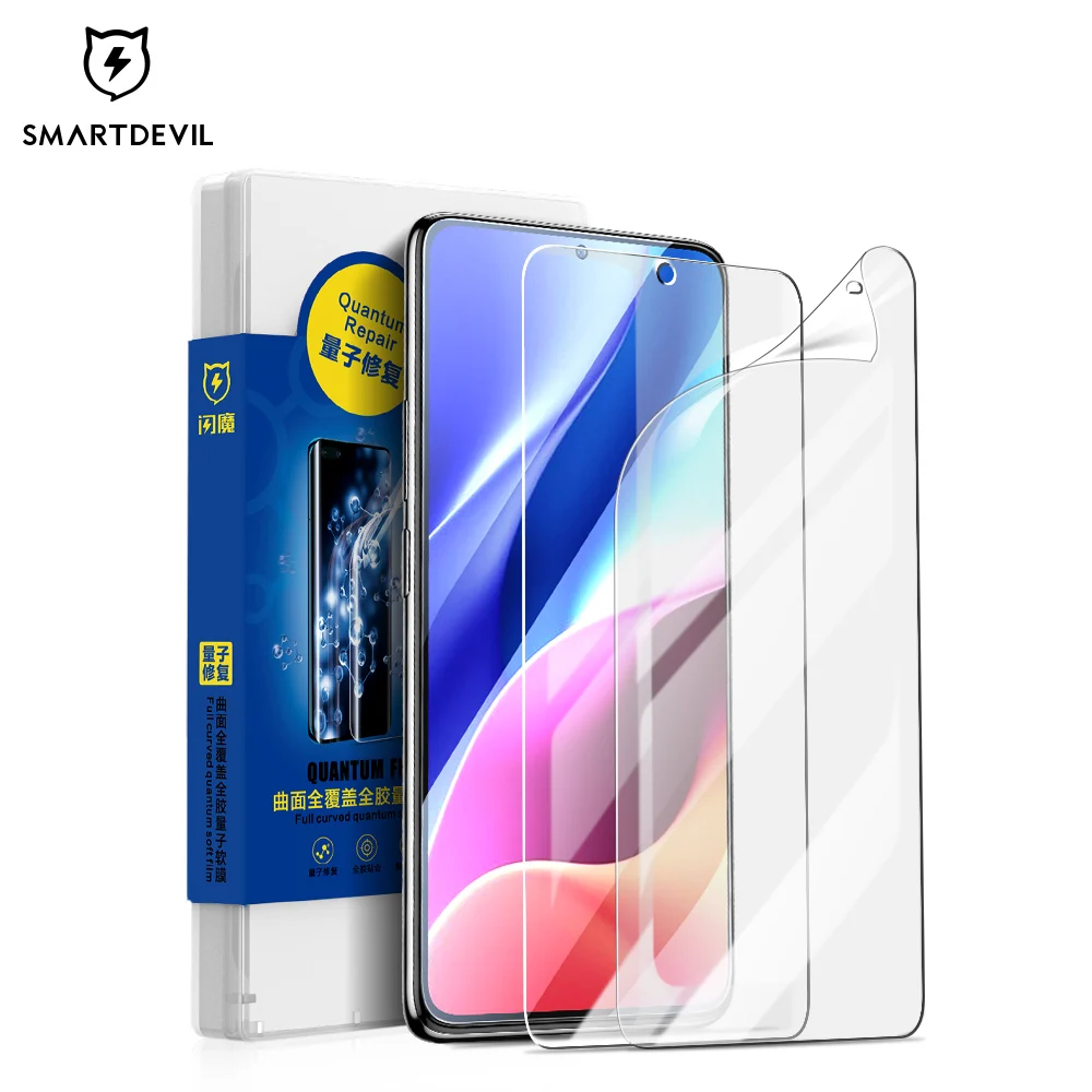 

SmartDevil Screen Protector For Redmi Note10 Pro K40 Full Cover Soft Quantum Film For Xiaomi POCO F3 mi 11i Full Glue HD