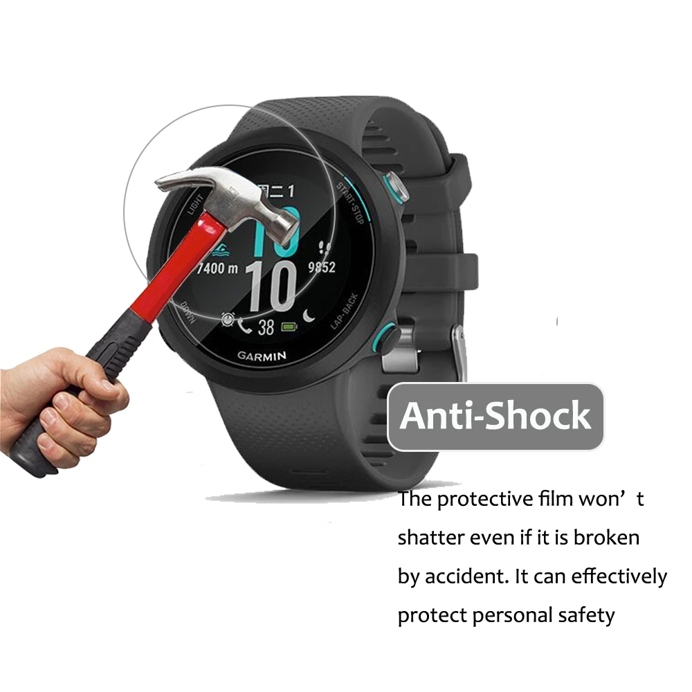 3 шт. Противоударная Защитная пленка для смарт-часов Garmin Swim 2 GPS не стекло |