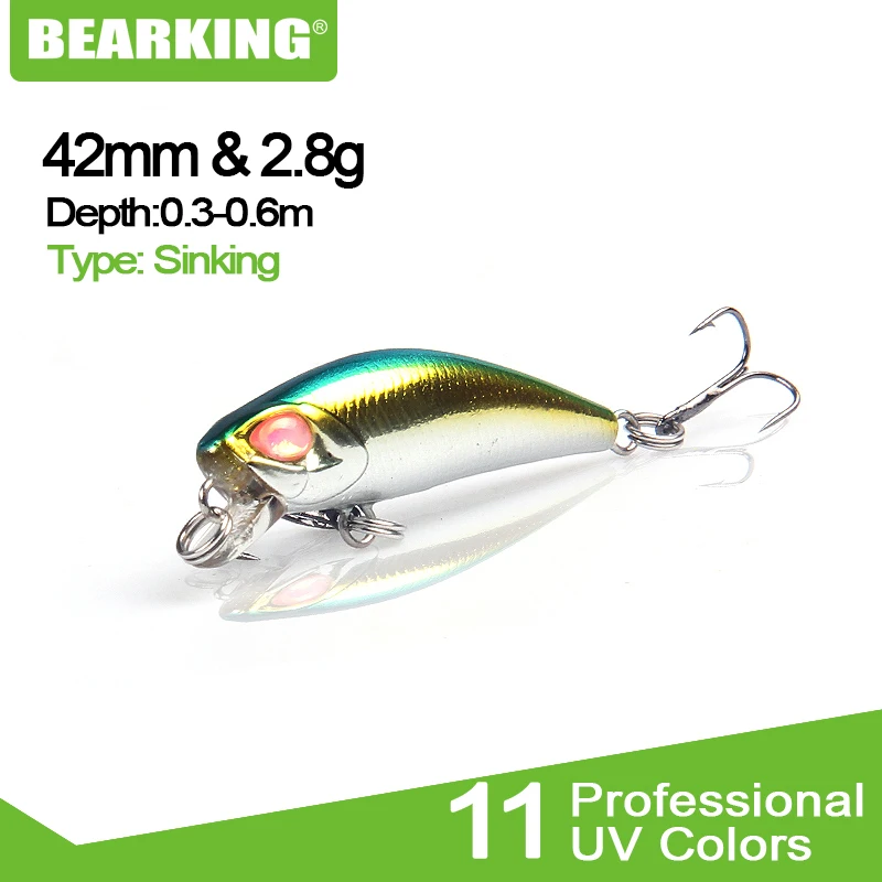 Bearking 2021 Рыболовная Приманка 5 шт. Minnow 4 2 см 8 г глубина 0 3-0 6 м колебание приманки