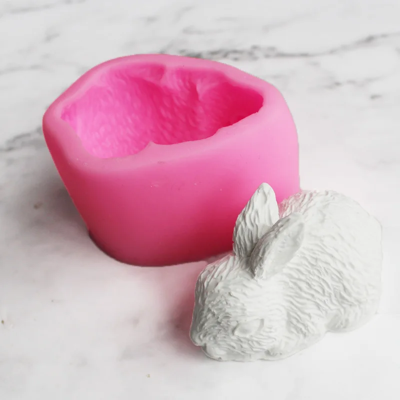 

3D Rabbit Shape Silicone Cake Mold 1PC Mousse Dessert Baking Bunny Mold Chocolate Bakeware Pastry Decorating DIY Mould