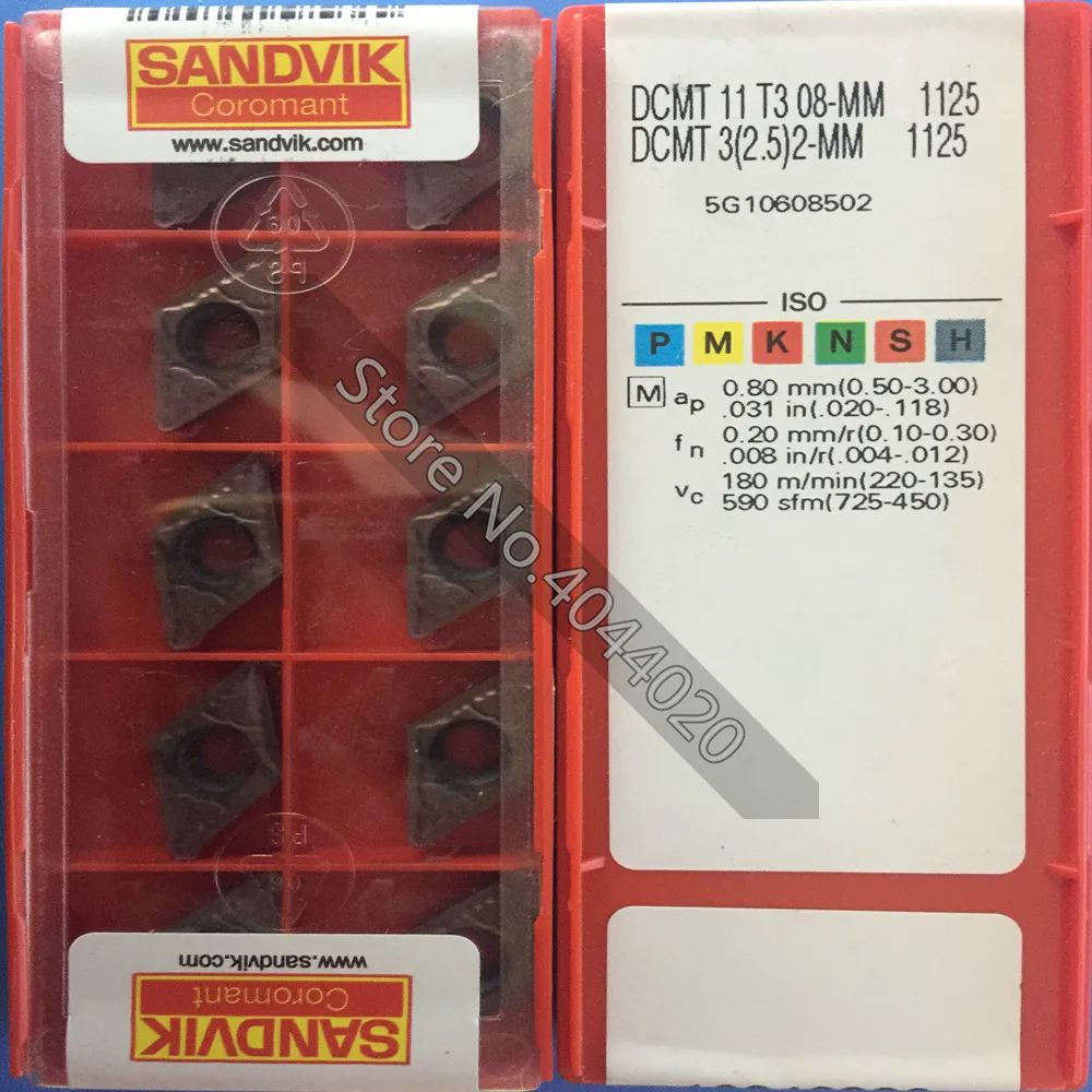 

SANDVI DCMT32.52-MM 1125 DCMT11T308-MM 1125 10