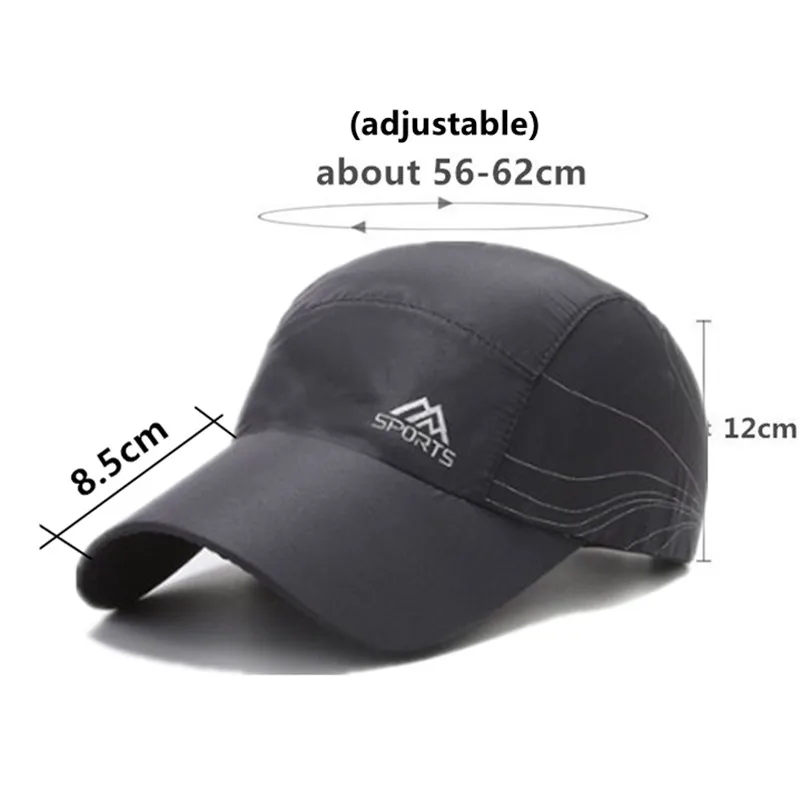 

XdanqinX Adjustable Size New Summer Men Women Ultra-thin Breathable Baseball Caps Simple Letters Couple Sports Cap Snapback Hat