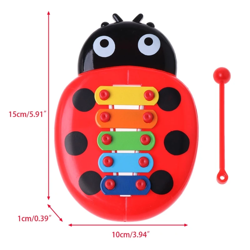 

Cute Ladybug Baby Puzzle Insects Piano Music Instrument Toy Educational Toy