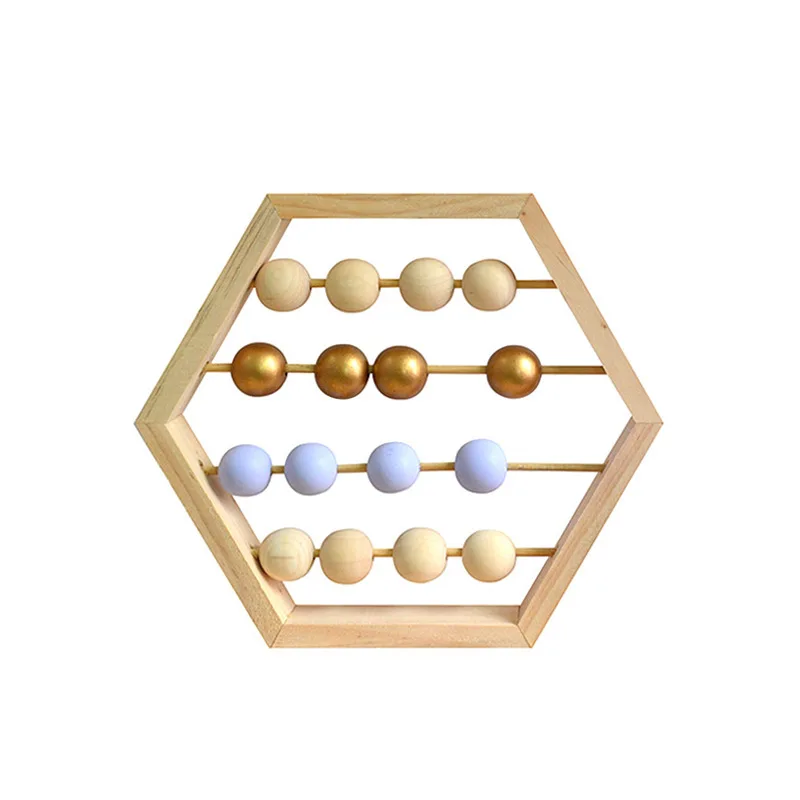 Скандинавские деревянные счеты с бисером скандинавский стиль декор детской
