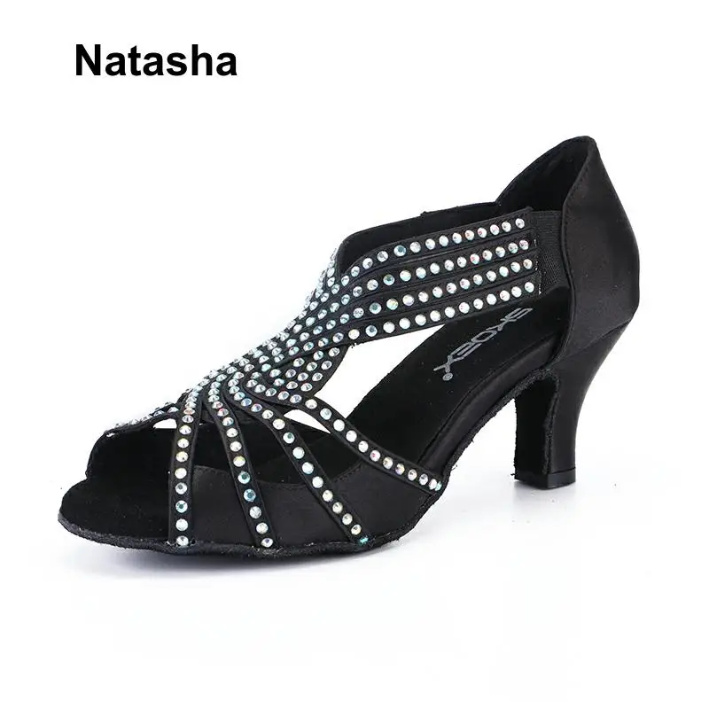 Na-tasha high-heeled shoes practice show Latin with diamonds | Спорт и развлечения