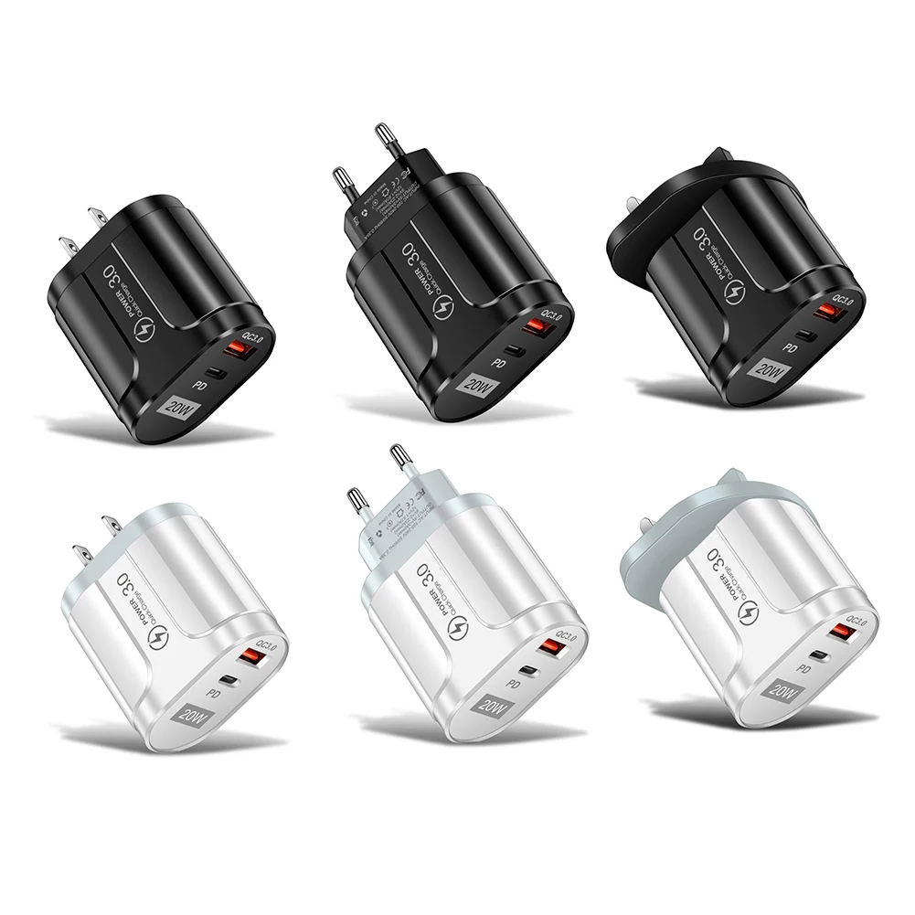 

USB-адаптер для зарядного устройства с 2 портами, 20 Вт