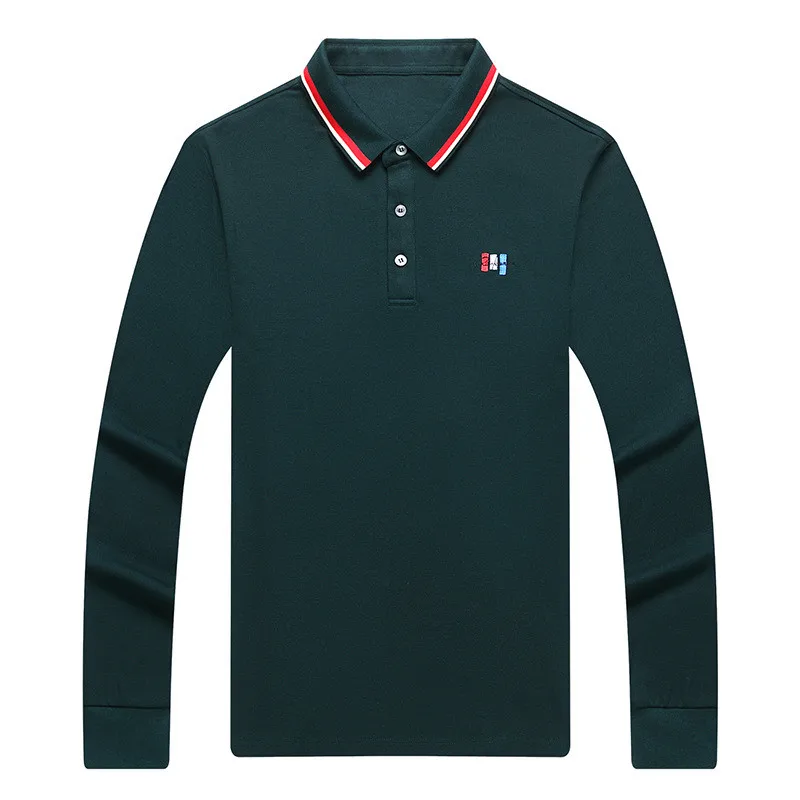 

Ymwmhu Solid Men Polo Shirt Long Sleeve Autumn and Winter Warm Shirt for Men Streetwear Loose Fit Male Polo Shirt Korean Clothes