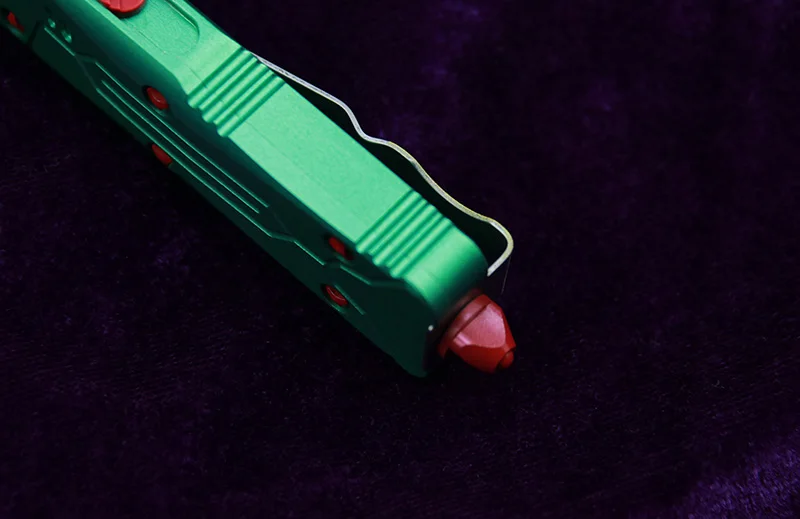 

LEMIFSHE OTF knife 2021MT Aluminium handle Mark 204P m390 Blade Survival EDC camping hunting outdoor kitchen Tool