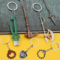 the seven deadly sins keychain axe bottle opener nanatsu no taizai escanor divine axe rhitta key chain key holder jewelry gifts