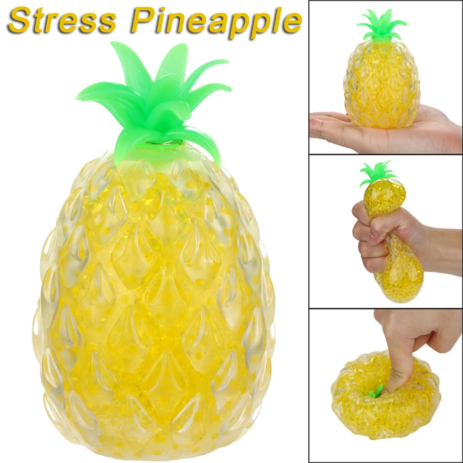 

Stress Reliever Toys Top Fidget Toys Spongy Bead Decompression Pineapple Decompression Toy Pressure Reliever 10ml Squishy