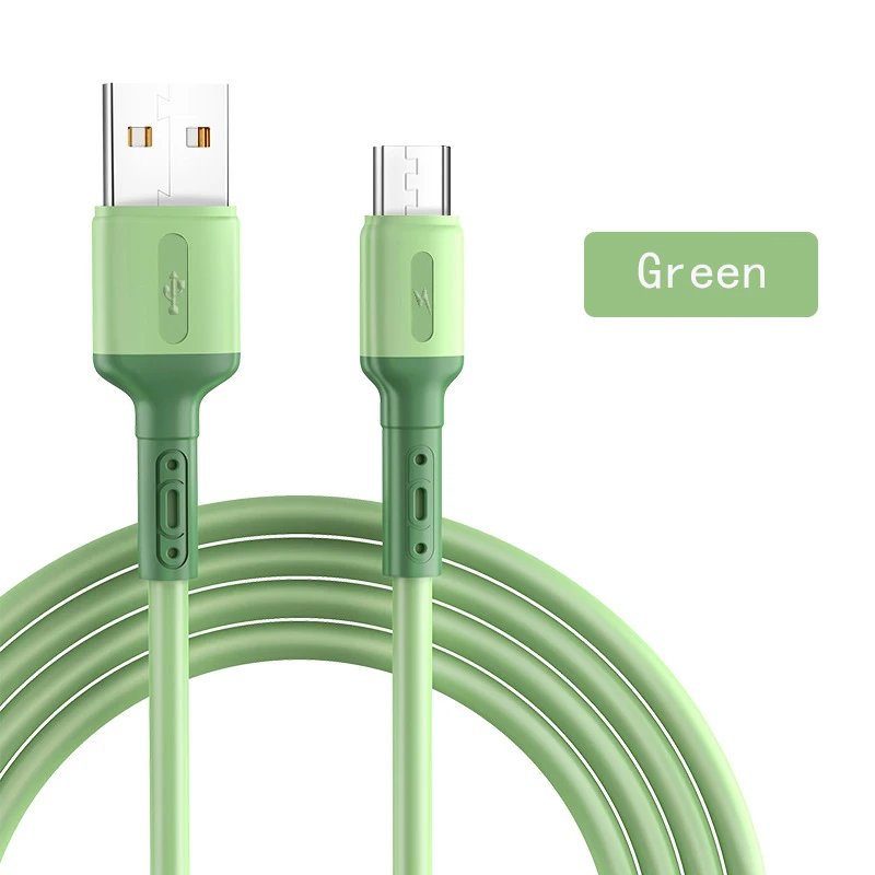 liquid silicone usb type c charger micro lightning cable for apple iphone samsung huawei xiaomi fast charging phone accessories free global shipping