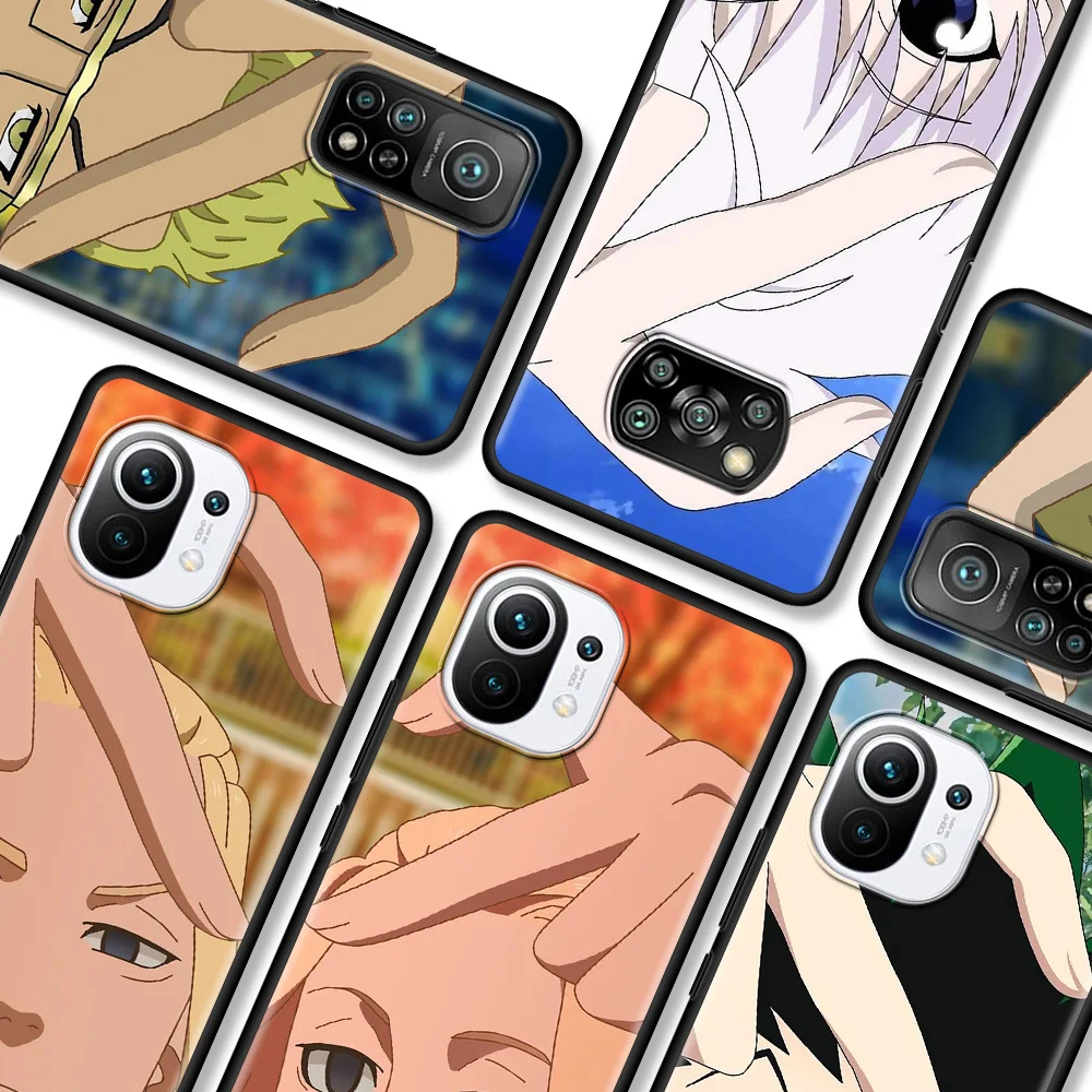 

Couple Cute Anime Case for Xiaomi Mi 10T Pro 11 Lite 5G Note 10 9T CC9 CC9E 8 9 11UItra 11X 9 SE Back Phone Cover Bag
