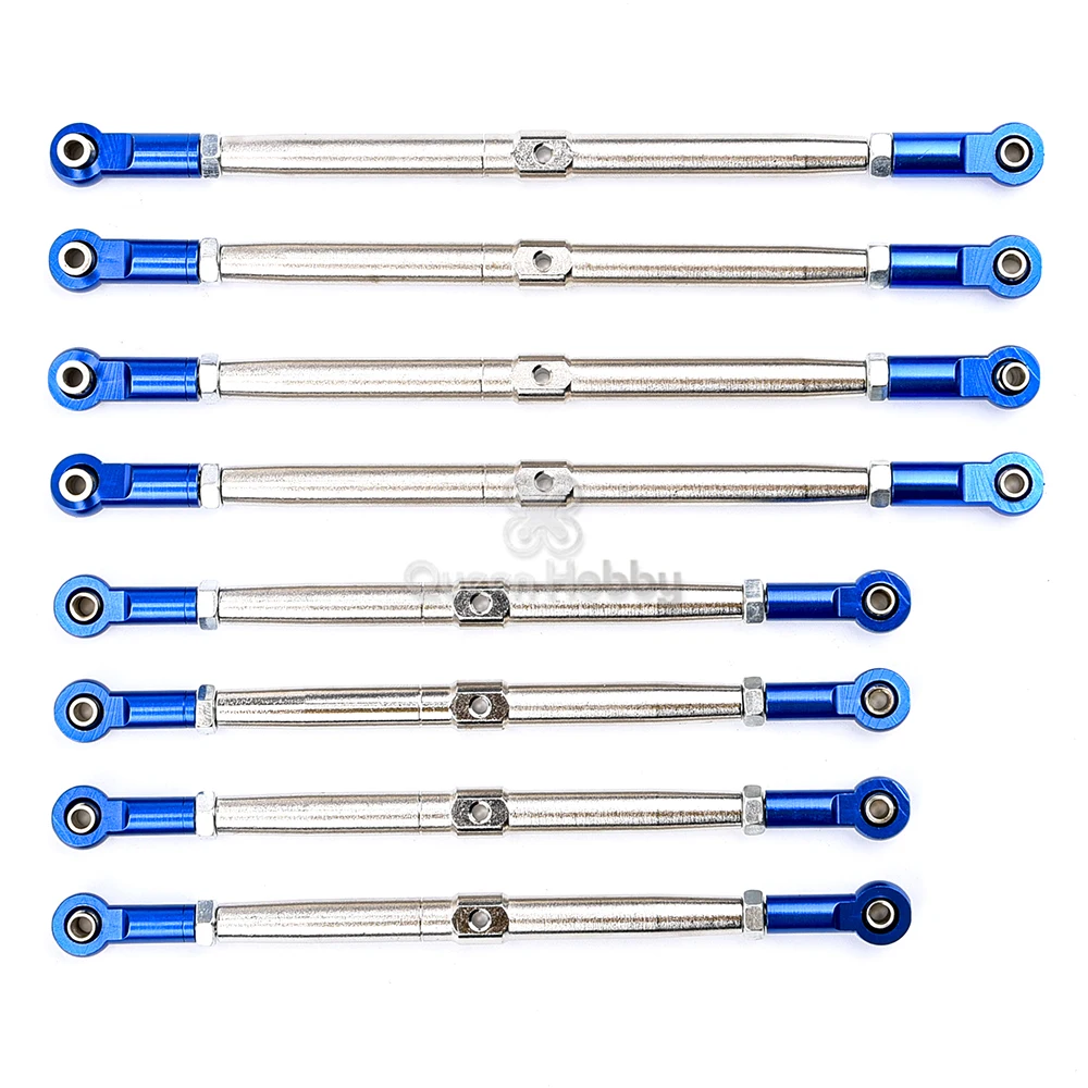 

New Metal Upgrade Pushrods with Rod Ends Links Turnbuckle for Traxxas 1/10 EREVO 2.0 E-Revo Revo Summit 5319X 5338R