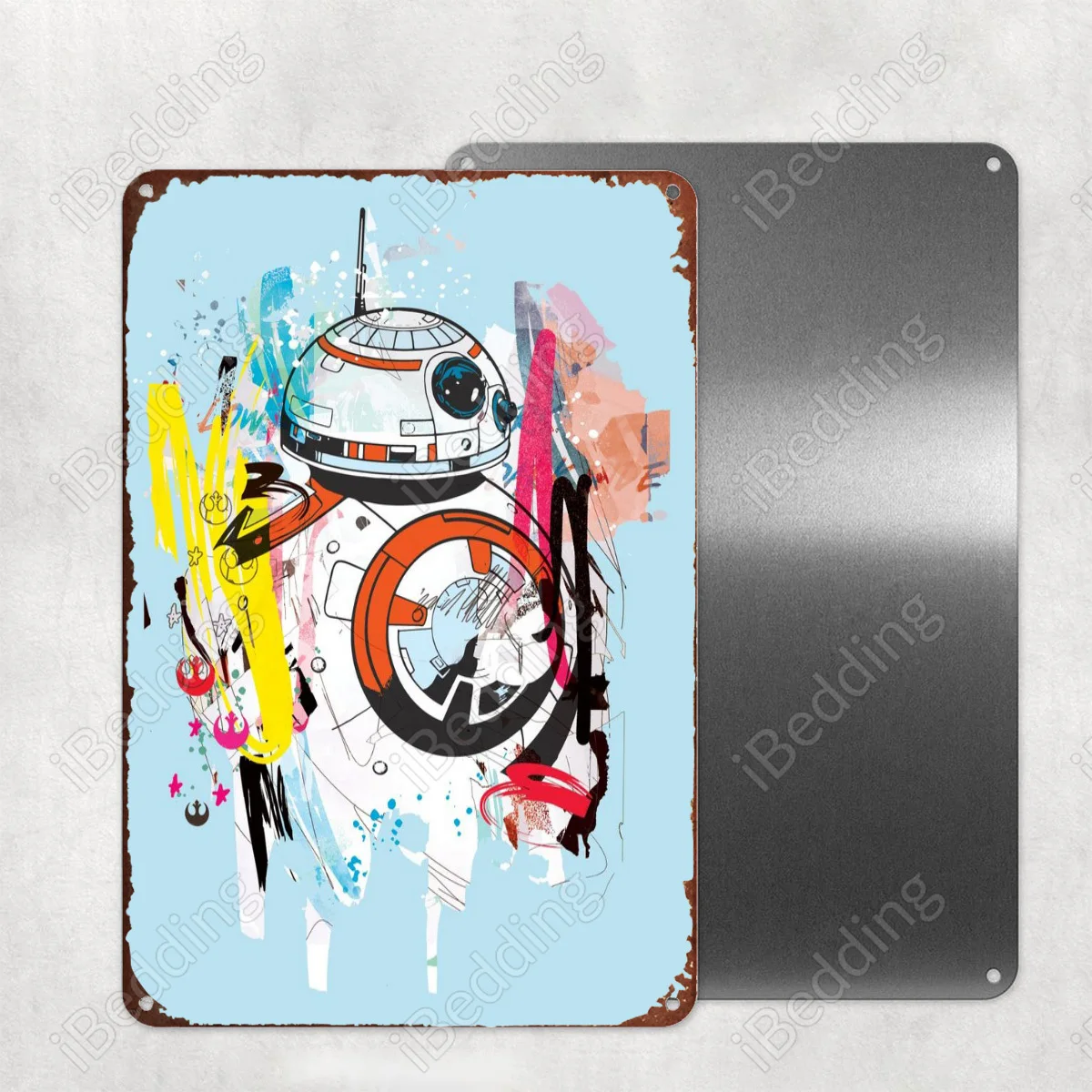 

Винтажные металлические знаки BB8 20x3 0 см на заказ, номерные знаки, ретро табличка, железная живопись, домашний декор