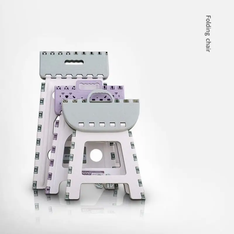 

Non-toxic Folding Step Stool Outdoor Portable Chair Seat For Home Bathroom Kitchen Garden Camping Kids Adults Use