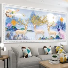 Алмазная живопись 5d с животными, оленем, полная Алмазная вышивка, алмазная живопись, пейзаж, художник, украшение для дома