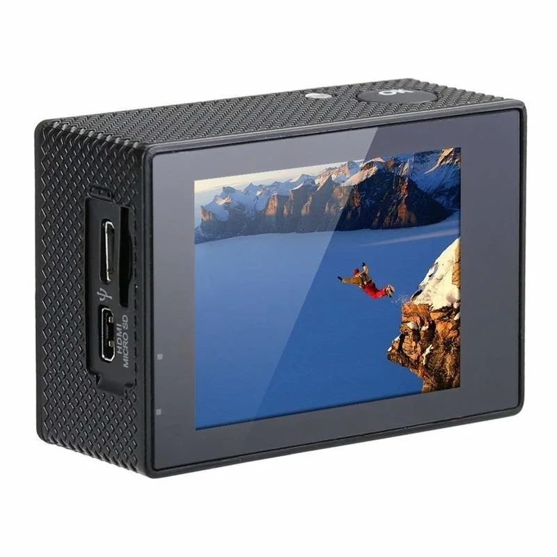 Спортивная экшн-видеокамера WIMIUS Q2, Full HD 1080 P, WiFi, 12 МП, 30 м, водонепроницаемая камера для подводной съемки, 170D, 2,0 дюйма, с ЖК-экраном