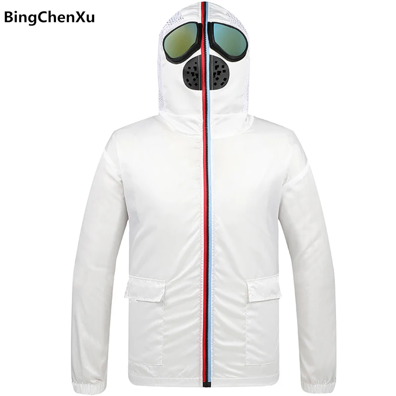 Комбинезон мужской с капюшоном куртка защитой от ветра ветровка|Мужские куртки| |