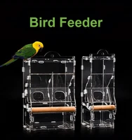 bird parrot food feeder dispenser basin