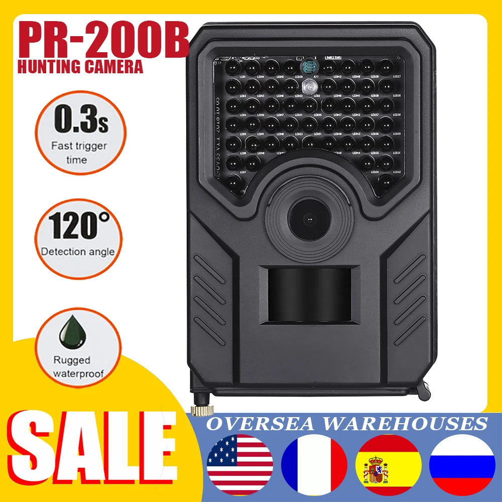 Новая водонепроницаемая охотничья камера 1080P 12 МП видеокамера для дикой природы