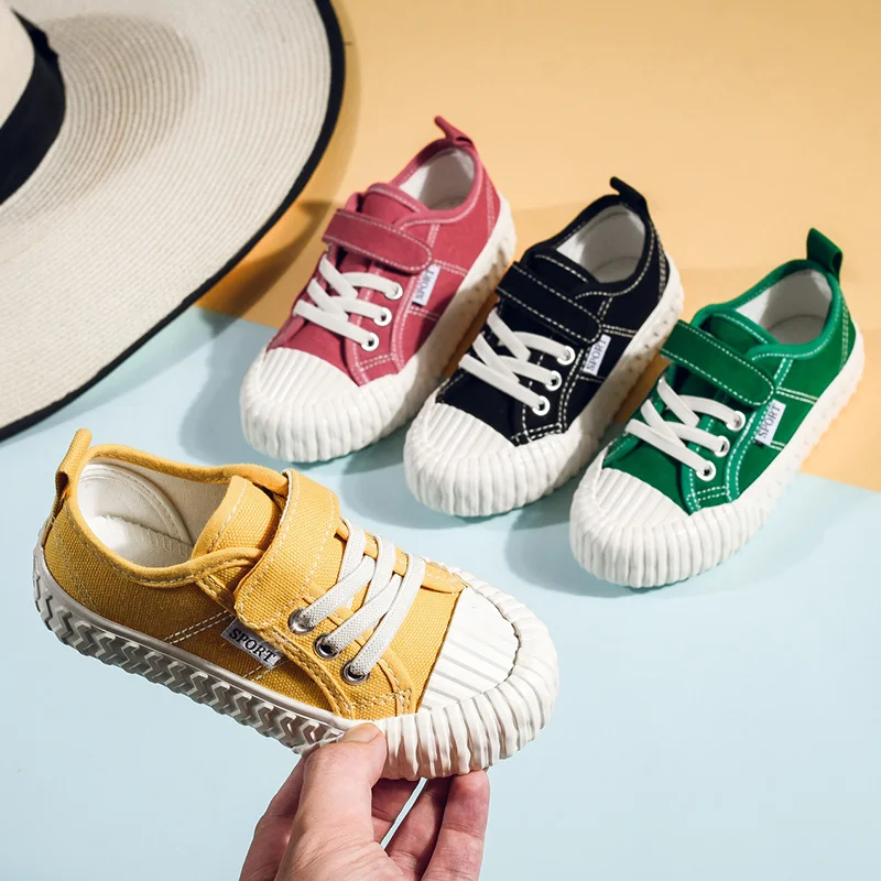 

Girls Shoes Children Canvas Shoes Boys Sneakers Spring Autumn 2020 Fashion Student Sport Running Shoes Biscuit Shoes