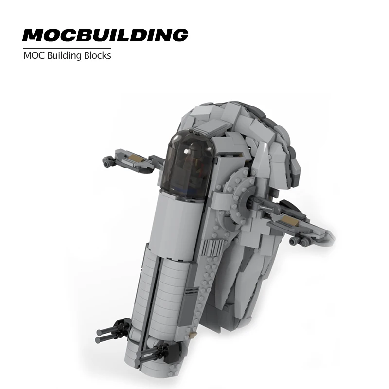 

Строительные блоки, новинка, звездная карта, ведомый огонь, MOC, спрей, космическая война, версия, ведомый 1 космический корабль, детская игруш...