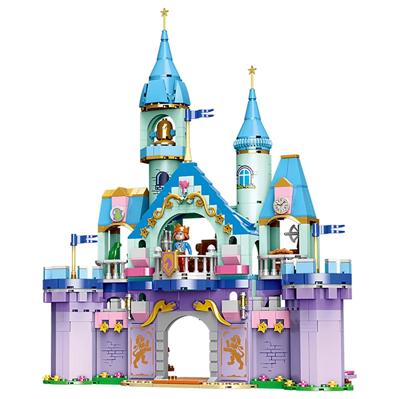 

XINGBAO 12024 873PCS City Girls Series The Prince Big Castle Set Building Blocks Bricks Girls Friends Model The Figures Toys