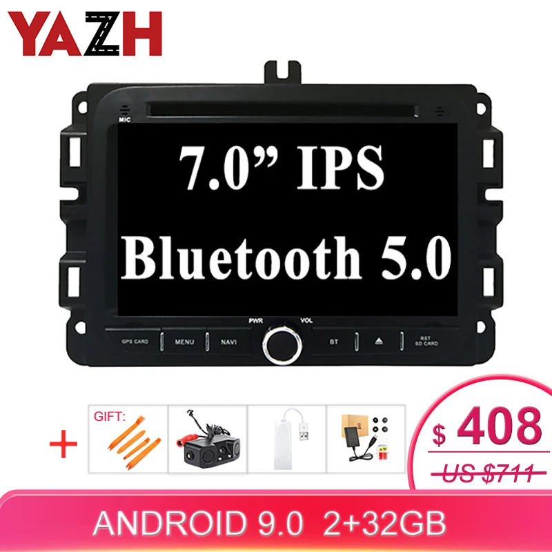 YAZH Android 1 Din автомобильный dvd-плеер для Jeep Renegade 2017 PIP Bluetooth Радио Навигация 1080*600 IPS TFT
