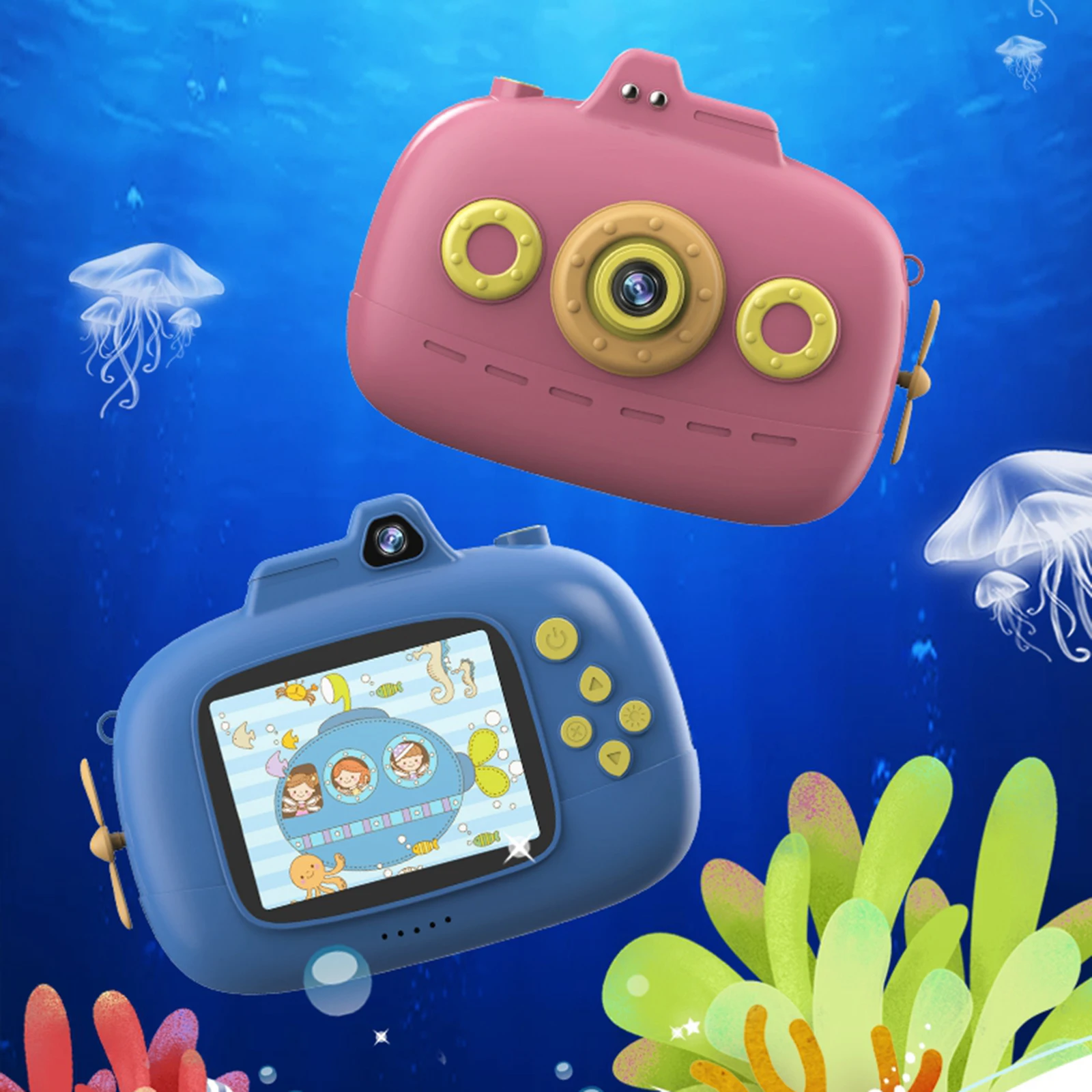 

Kids Digital Camera 2.4 Inches 40.0MP 1080P HD Front Rear Dual Portable