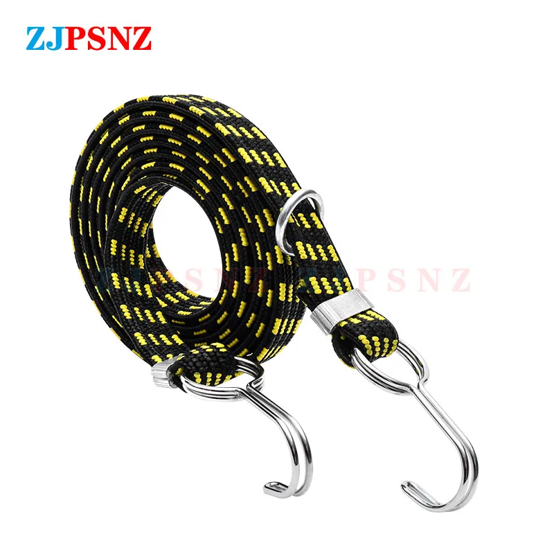 Эластичный ремешок для багажа 1 м с 2 крючками мотоцикла велосипеда высокого